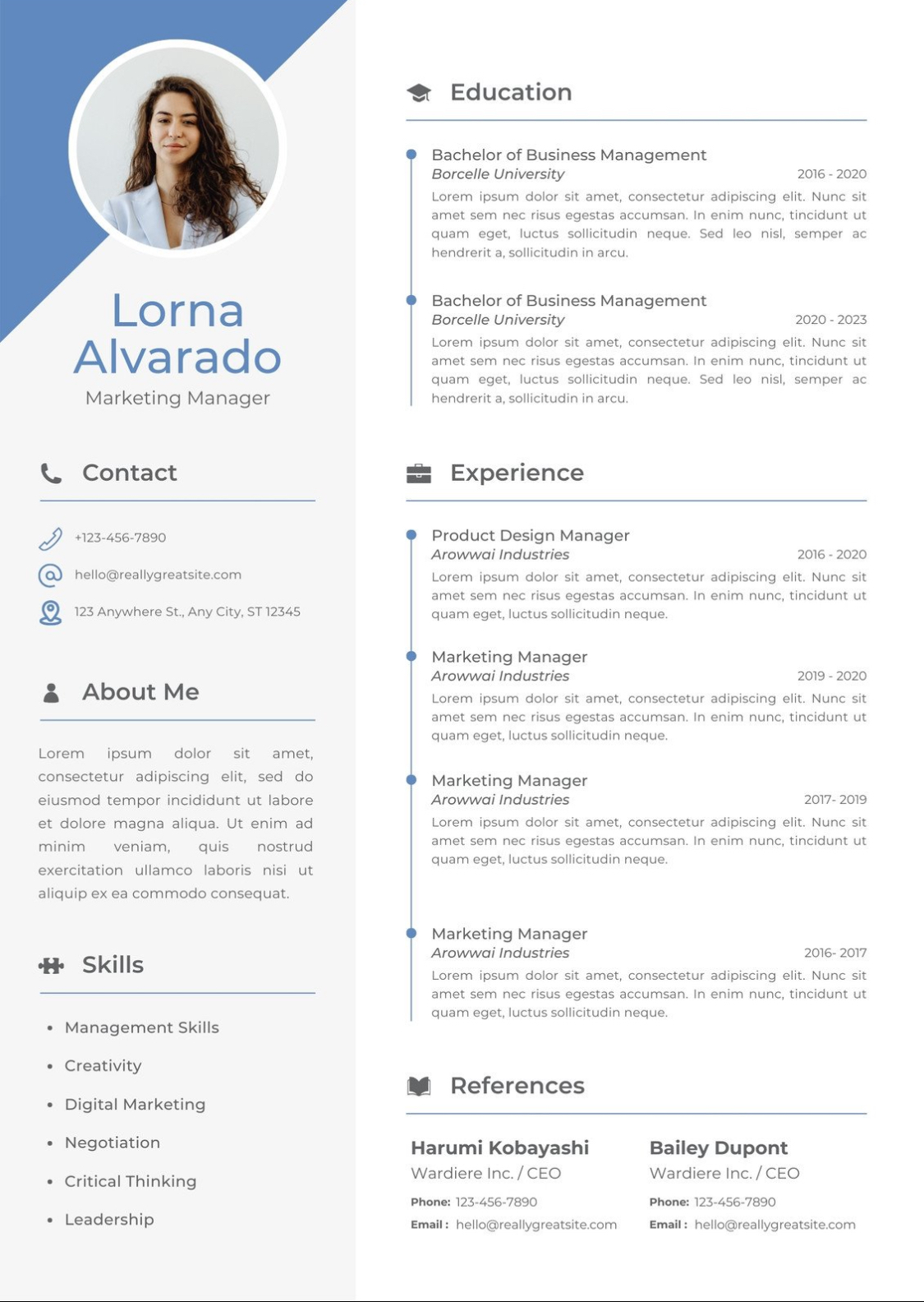 Standard CV